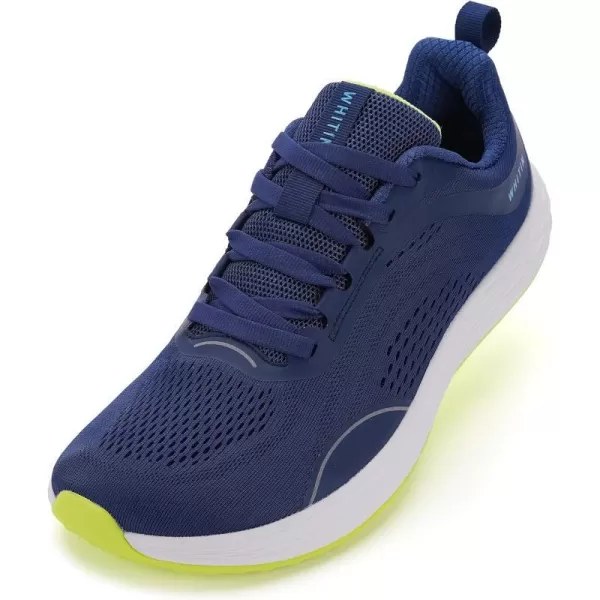 imageWHITIN Mens Zero Drop Running Shoes  Wide Toe BoxBlue