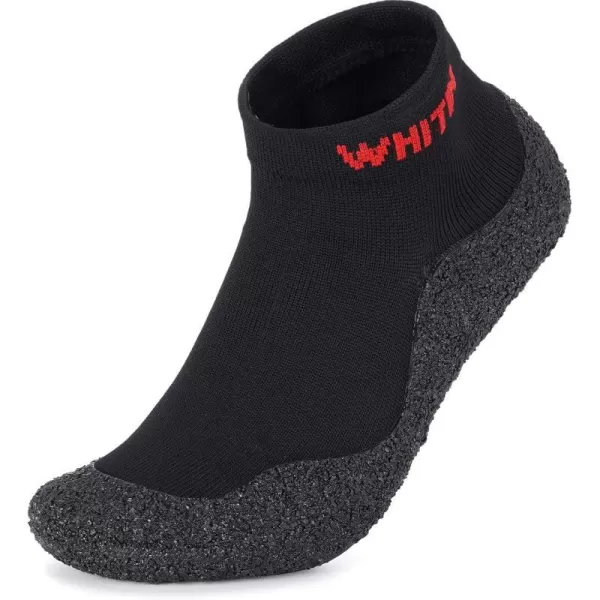 imageWHITIN Minimalist Barefoot Sock Shoes for Women and Men  Ecofriendlier Water Shoes  MultiPurpose amp Ultra PortableBlack