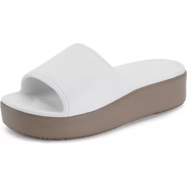 imageWHITIN Womens Feather Platform Sandal ComfortY66  White