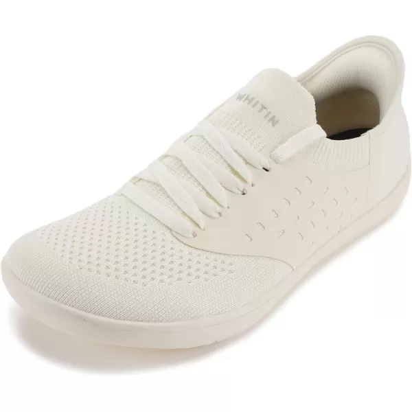imageWHITIN Womens Hands Free Slip Ins  Wide Barefoot Shoes with Zero Drop SoleBeige