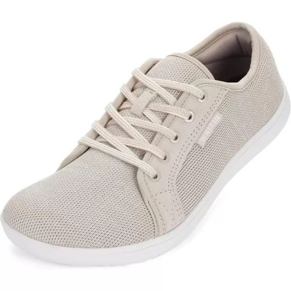imageWHITIN Womens Minimalist Barefoot Shoes  Zero Drop Sole  Wide Width Fashion SneakerW81  Beige