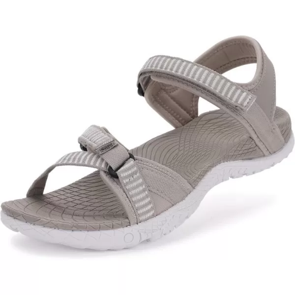 imageWHITIN Womens Outdoor Athletic Sandal with Adjustable Hooks  Secure FitC52  Natural