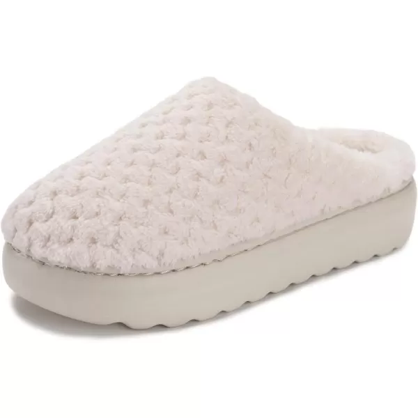 imageWHITIN Womens Pillow Warm Slippers with Outdoorfriendly Cushioned SoleBeige