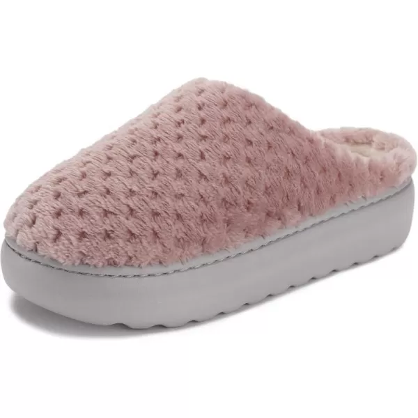 imageWHITIN Womens Pillow Warm Slippers with Outdoorfriendly Cushioned SolePink