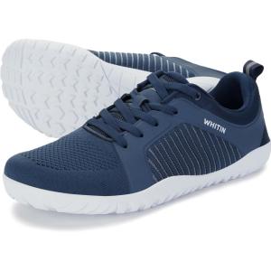 imageWHITIN Mens Barefoot TrailRunning Shoes  Wide ToeBox  ZeroDrop Sole  Optimal TractionW51 Dark Blue