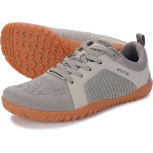 imageWHITIN Mens Barefoot TrailRunning Shoes  Wide ToeBox  ZeroDrop Sole  Optimal TractionW51 Taupe Gum