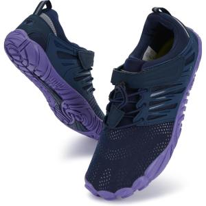 imageWHITIN Womens Barefoot ampamp Minimalist Shoe  Zero Drop Sole  Trail RunnerW30  Dark Blue