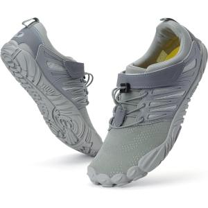 imageWHITIN Womens Barefoot ampamp Minimalist Shoe  Zero Drop Sole  Trail RunnerW30  Grey