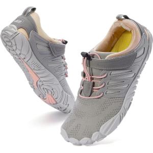 imageWHITIN Womens Barefoot ampamp Minimalist Shoe  Zero Drop Sole  Trail RunnerW30  PinkGrey