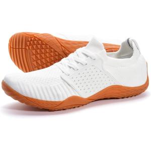 imageWHITIN Womens Barefoot ampamp Minimalist Shoe  Zero Drop Sole  Trail RunnerW63  WhiteGum