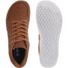 imageWHITIN Mens Wide Barefoot Shoes  Canvas Minimalist Sneakers  Zero Drop SoleW882  Brown White Canvas Upper