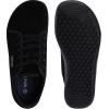imageWHITIN Mens Wide Genuine Leather Barefoot Shoes  Minimalist Fashion Sneakers  Zero Drop SoleAll Black