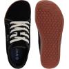 imageWHITIN Mens Wide Genuine Leather Barefoot Shoes  Minimalist Fashion Sneakers  Zero Drop SoleBlack Gum