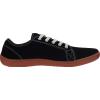 imageWHITIN Mens Wide Genuine Leather Barefoot Shoes  Minimalist Fashion Sneakers  Zero Drop SoleBlack Gum