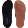 imageWHITIN Mens Wide Slip on Barefoot Shoes  Minimalist Sneakers  Zero DropW863  Black Gum