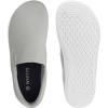 imageWHITIN Mens Wide Slip on Barefoot Shoes  Minimalist Sneakers  Zero DropW863 Grey White