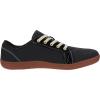 imageWHITIN Womens CanvasLeather Barefoot Shoes  Wide Width Minimalist Sneakers  Classic Fit Low TopW81v2  Canvas Black Gum