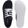 imageWHITIN Womens CanvasLeather Barefoot Shoes  Wide Width Minimalist Sneakers  Classic Fit Low TopW81v2  Canvas Black White