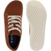 imageWHITIN Womens CanvasLeather Barefoot Shoes  Wide Width Minimalist Sneakers  Classic Fit Low TopW81v2  Canvas Brown Begie