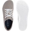 imageWHITIN Womens CanvasLeather Barefoot Shoes  Wide Width Minimalist Sneakers  Classic Fit Low TopW81v2  Canvas Brown Grey