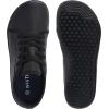 imageWHITIN Womens CanvasLeather Barefoot Shoes  Wide Width Minimalist Sneakers  Classic Fit Low TopW81v4 Microfiber Leather  All Black
