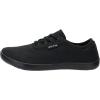 imageWHITIN Womens Wide Canvas Minimalist Barefoot Shoes  Zero Drop Sole  Casual SneakerW87  All Black