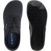imageWHITIN Womens Wide Canvas Minimalist Barefoot Shoes  Zero Drop Sole  Casual SneakerW87  All Black