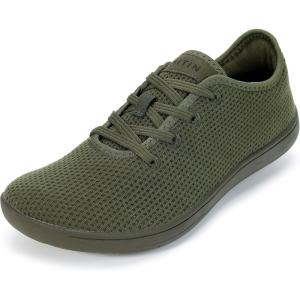 imageWHITIN Mens Barefoot Sneakers Wide Toe Box Minimalist Minimus Zero Drop Sole Shoes Size 11 Width 11W Flat Fit Walking Outdoor Training Olive Green 45