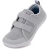 imageWHITIN ToddlerLittleBigKid Wide Barefoot Shoes  BoysGirls Minimalist Sneakers  Splay Naturally  LightweightW81k  Silver Shimmer