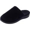 imageWHITIN Womens Orthotic Arch Support Mule Slipper Adjustable Spa House Shoes for Plantar Fasciitis Size 9 Indoor Bedroom Home Outdoor Winter Warm Flat Feet Ladies Slip On Clog Black