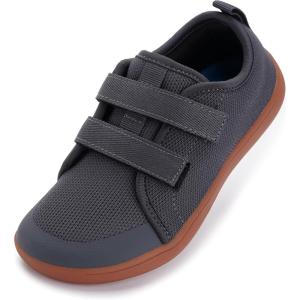 imageWHITIN ToddlerLittleBigKid Wide Barefoot Shoes  BoysGirls Minimalist Sneakers  Splay Naturally  LightweightW81k  Grey Gum