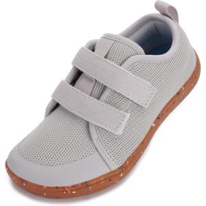 imageWHITIN ToddlerLittleBigKid Wide Barefoot Shoes  BoysGirls Minimalist Sneakers  Splay Naturally  LightweightW81k  Grey Multi