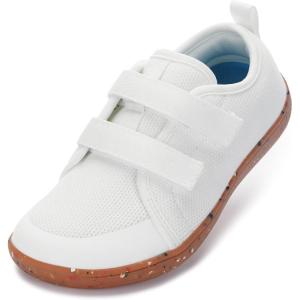 imageWHITIN ToddlerLittleBigKid Wide Barefoot Shoes  BoysGirls Minimalist Sneakers  Splay Naturally  LightweightW81k  White Multi