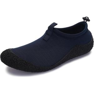 imageWHITIN Water Shoes for Women and Men with Reinforced Toe Cap  MultiPurpose Aqua SocksDark Blue