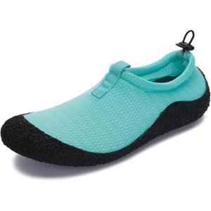 imageWHITIN Water Shoes for Women and Men with Reinforced Toe Cap  MultiPurpose Aqua SocksLight Blue