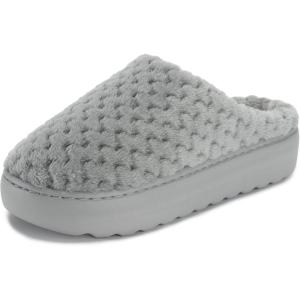 imageWHITIN Womens Pillow Warm Slippers with Outdoorfriendly Cushioned Sole