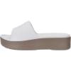 imageWHITIN Platform Sandal for Women Arch Support Slides Wedge Sandles Ladies Size 6 Female Slip On Beach Waterproof Comfy Pool Sandalias para Mujer White