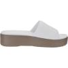 imageWHITIN Platform Sandal for Women Arch Support Slides Wedge Sandles Ladies Size 6 Female Slip On Beach Waterproof Comfy Pool Sandalias para Mujer White