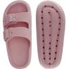 imageWHITIN Shower Slides Women Men Double Buckle Thick Sole Cushion Pillow Slippers Platform Soft House Floor Sandles Shower NonSlip Bathroom Sandals Beach Home Shoes Pink