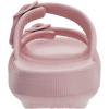 imageWHITIN Shower Slides Women Men Pillow Shoes Platform Thick Sole Adjustable Double Buckle Lightweight Open Toe Massage Sandles Female Bathroom Soft Slippers Pink