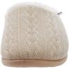imageWHITIN Women Arch Support Fuzzy Knitted Slipper Warm Slip On House ShoesOatmeal