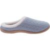 imageWHITIN Women Cozy Fuzzy Knitted Slipper Warm Slip On House Shoes Orthopedic Arch Support Size 85 Plantar Fasciitis Soft Winter Clog Blue 39