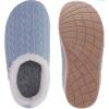 imageWHITIN Women Cozy Fuzzy Knitted Slipper Warm Slip On House Shoes Orthopedic Arch Support Size 85 Plantar Fasciitis Soft Winter Clog Blue 39