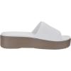 imageWHITIN Womens Platform Sandal Lightweight Summer Slides Size 7 Female Walking Easy On Comfortable Open Toe Cushioning Wedges Leisure Spa Slippers White