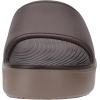 imageWHITIN Womens Platform Sandal Lightweight Waterproof Summer Low Wedges Slides Size 7 Female Comfortable Open Toe Cushioning Leisure Soft Slippers Coffe