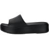 imageWHITIN Womens Platform Sandal Lightweight Waterproof Summer Size 7 Low Wedges Slides Female Comfortable Open Toe Cushioning Soft Slippers All Black