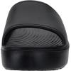 imageWHITIN Womens Platform Sandal Lightweight Waterproof Summer Size 7 Low Wedges Slides Female Comfortable Open Toe Cushioning Soft Slippers All Black