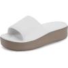 imageWHITIN Platform Sandal for Women Arch Support Slides Wedge Sandles Ladies Size 6 Female Slip On Beach Waterproof Comfy Pool Sandalias para Mujer White