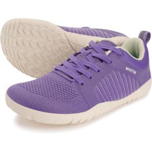 imageWHITIN Womens Wide Barefoot Trail Running Shoes  Minimalist Hiking Footwear  Zero Drop  Flexible TractionPurple
