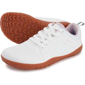 imageWHITIN Womens Wide Barefoot Trail Running Shoes  Minimalist Hiking Footwear  Zero Drop  Flexible TractionWhite Gum